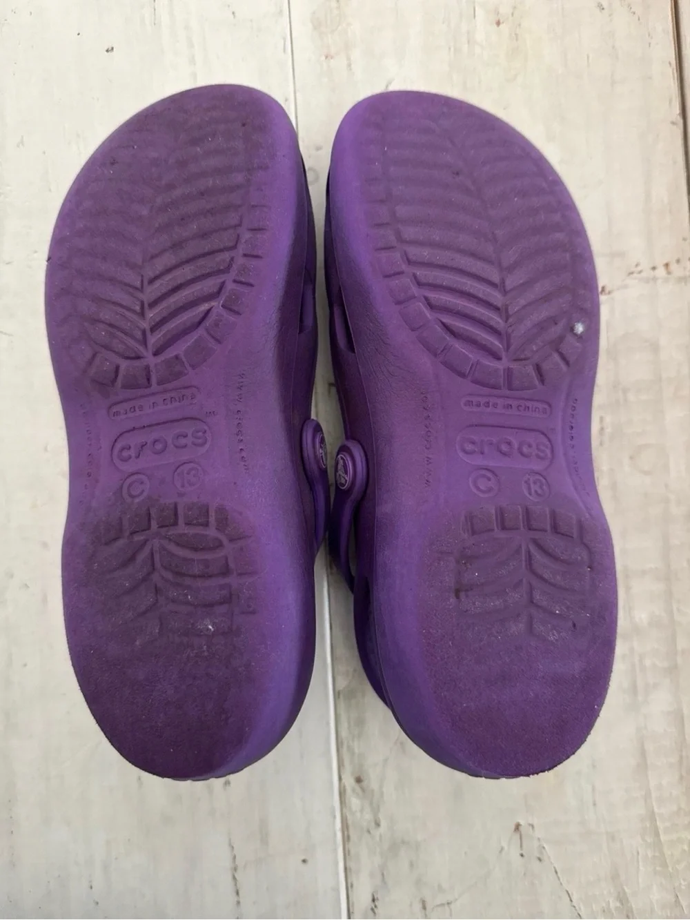 CROCS Kids Purple Mary Jane Water Shoes